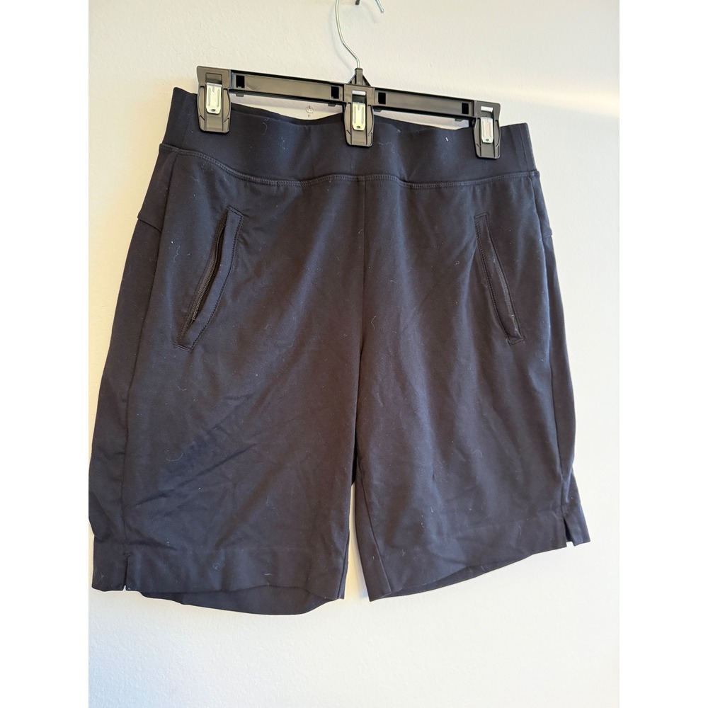 Athleta Black‎ Athletic Shorts Womens Size S Zip Pockets Performance